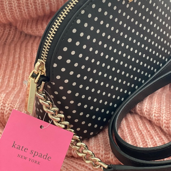 KATE SPADE | Black Polka Dot Purse Crossbody - Picture 6 of 7